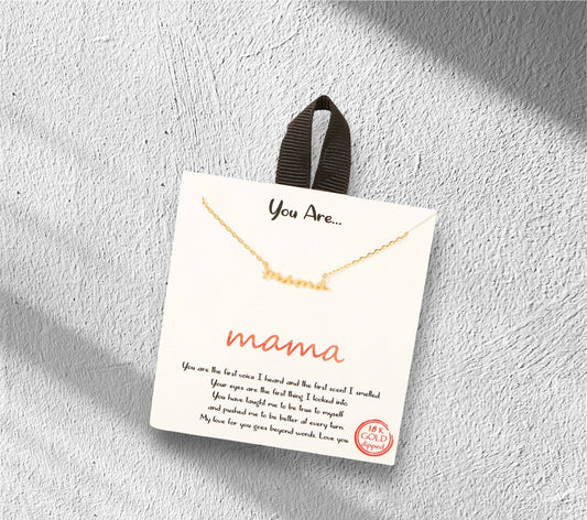 MAMA PENDANT NECKLACE