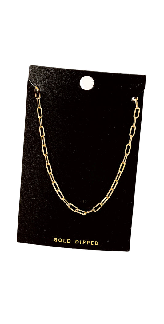 COLLAR GARGANTILLA DE CADENA DE ESLABONES