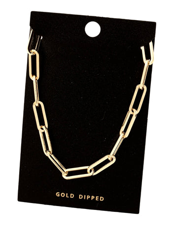 GOLD LINKED NECKLACE