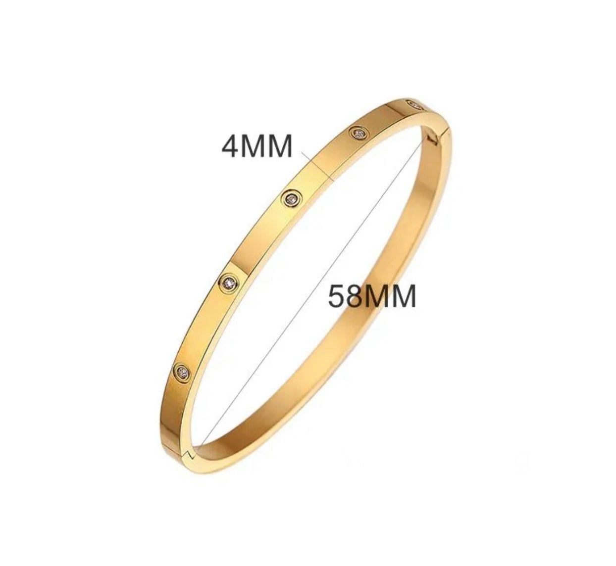18k GOLD PLATED BANGLE