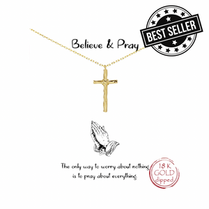 BELIEVE & PRAY NECKLACE